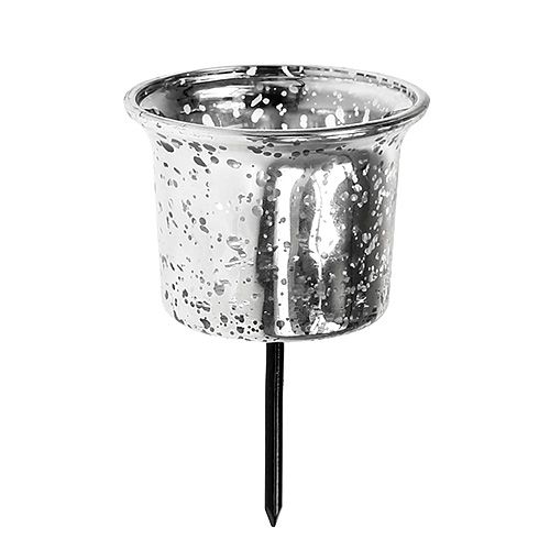 Artikel Ljusstake för värmeljus silver Ø6cm H10cm