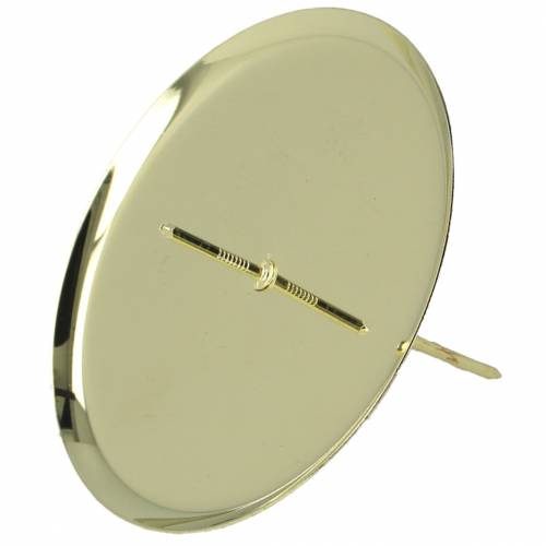 Ljusstake guld Ø8cm 4 st