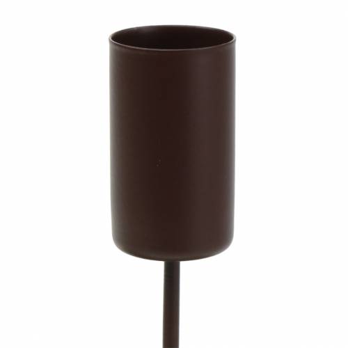 Artikel Ljushållare för pinnljus brun Ø2,3cm H14cm 4 st