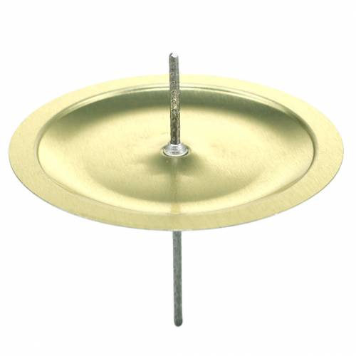 Floristik24 Ljusstake med taggguld Ø6cm 36 st
