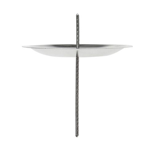 Artikel Ljusstake med tagg silver Ø5cm 36 st