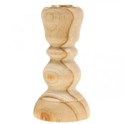 Artikel Ljusstake trä ljusstake svarvad lantgård H11cm 3st