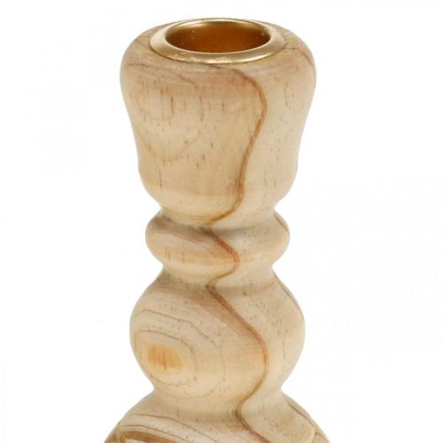 Artikel Ljusstake trä ljusstake svarvad lantgård H11cm 3st
