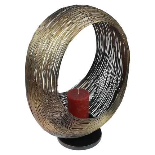 Floristik24 Ljusstake dekorativ metallskulptur värmeljushållare H45cm