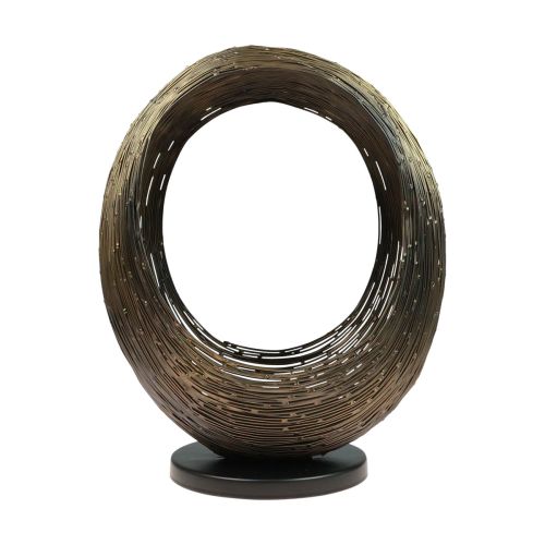 Floristik24 Ljusstake dekorativ metallskulptur värmeljushållare H33,5cm