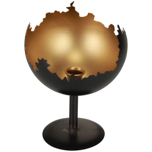 Floristik24 Bordsdekoration julljusstake metall 19cm Ø15cm