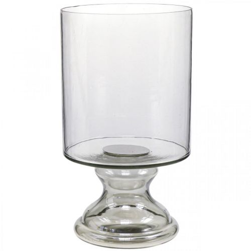 Floristik24 Wind light glas ljus glas tonat, klar Ø20cm H36,5cm