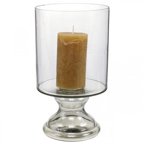 Artikel Wind light glas ljus glas tonat, klar Ø20cm H36,5cm