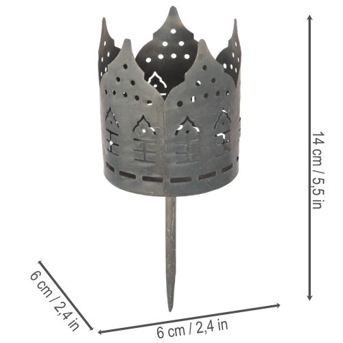 Värmeljushållare med spik,