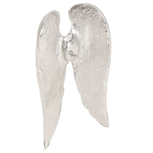 Artikel Ljusnålar julänglavingar silver 4×7cm 4 st
