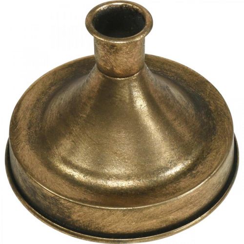 Floristik24 Ljusstake Guld Metall Ljusstake Antik Look H8,5cm