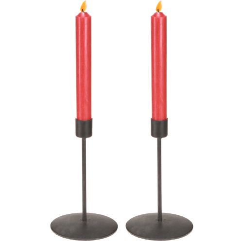 Artikel Ljusstake metall ljusstake antik brun H16cm 2 st