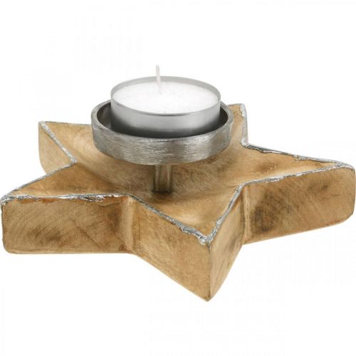 Artikel Ljusstake, bordsdekoration jul, ljusstake stjärna H7cm Ø20cm/6,5cm