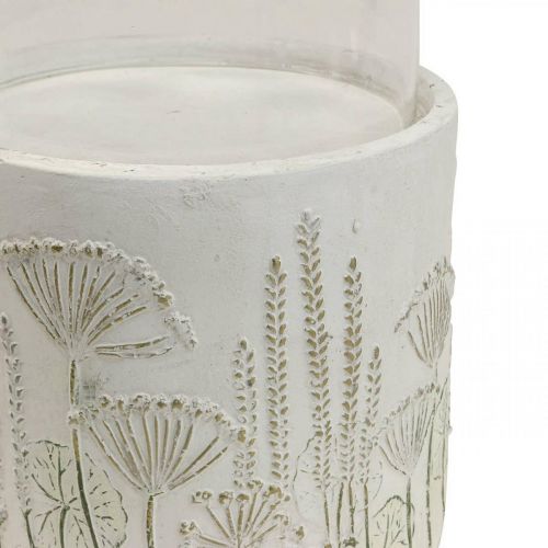 Artikel Ljusstake lykta glas med sockel Ø17cm H32cm