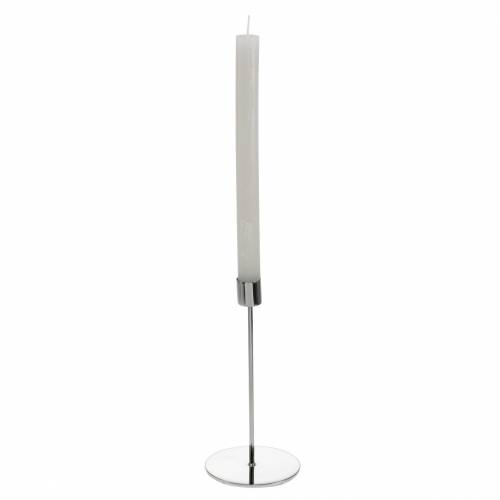 Floristik24 Ljusstake Ø5cm H11cm silver 4st