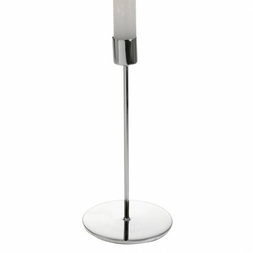 Floristik24 Ljusstake Ø5cm H11cm silver 4st