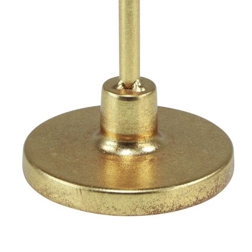 Artikel Ljusstake guld pinne ljusstake metall H26cm