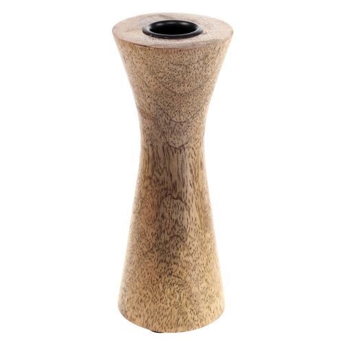 Ljusstake Modern Ljusstake Trä Natur Ø6cm H16cm