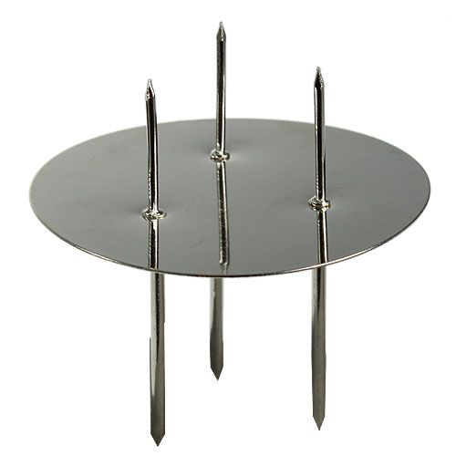 Floristik24 Adventskrans silver Ø8cm