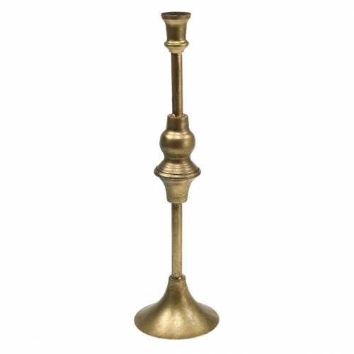 Floristik24 Julljushållare mässingsfärgad metall Ø10,5cm H38,5cm