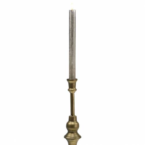 Floristik24 Julljushållare mässingsfärgad metall Ø10,5cm H38,5cm