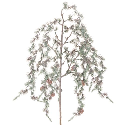 Konstgjord tallgren med kottar, dekorativ tallgren, konstgjord, 80 cm, 3 stycken