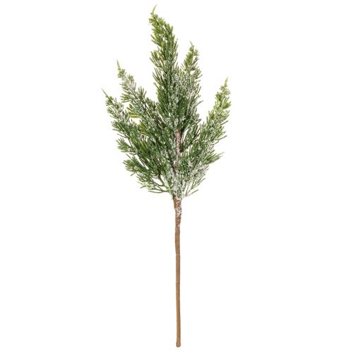 Konstsnötäckt tallkvist för blomsterarrangemang och adventsdekorationer, 40 cm, 3 stycken | Floristik24.se