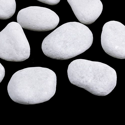 Floristik24 Småsten i nätet Vit 2,5cm - 4cm 1kg