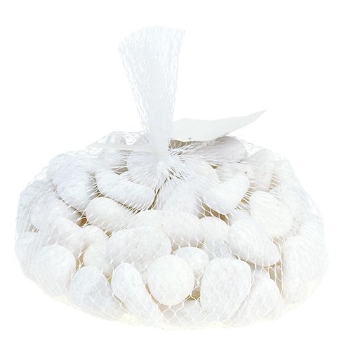 Floristik24 Småsten i nätet Vit 2,5cm - 4cm 1kg