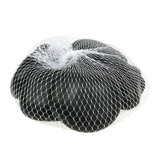 Floristik24 Pebbles svart 4cm - 7cm 1kg