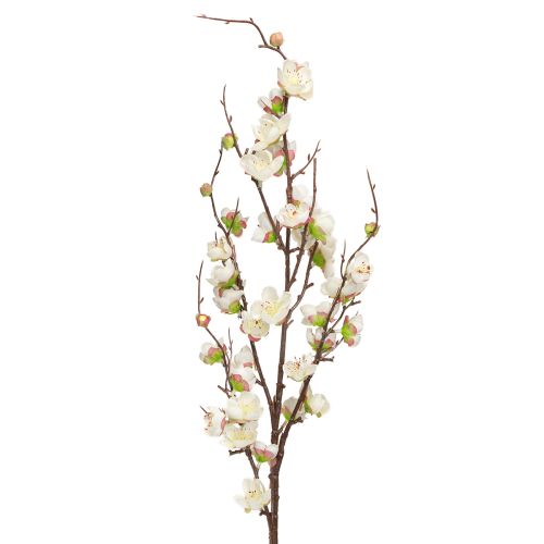 Artikel Körsbärsblommande dekorationsgren Konstgjord gren Vita blommor 96cm 2st
