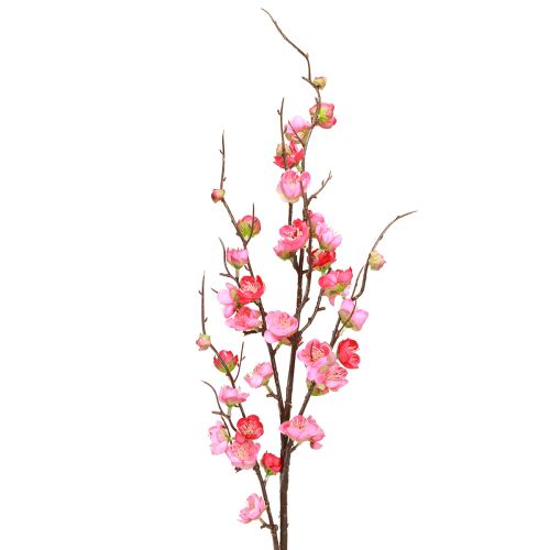 Floristik24 Körsbärsblom Gren Dekoration Konstgjord gren Mörk Rosa 96cm 2st