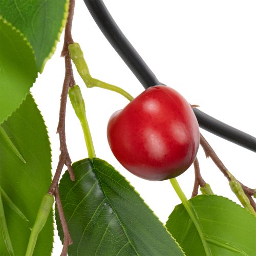 Artikel Konstgjord girlang med körsbär. Perfekt för naturlig rumsdekoration. Blommig look. 160 cm.