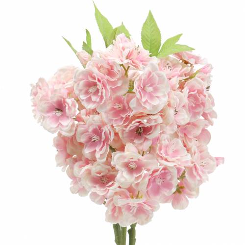 Floristik24 Körsbärsblomsgren rosa 44cm 3st