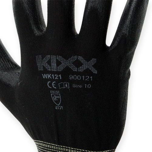 Artikel Kixx Nylon Trädgårdshandskar Storlek 10 Svart