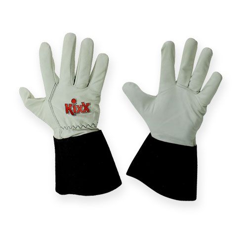 Floristik24 Kixx rose handskar storlek 9 svart, vit