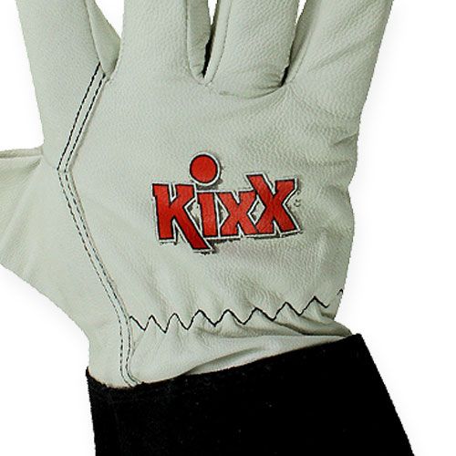 Artikel Kixx rose handskar storlek 9 svart, vit