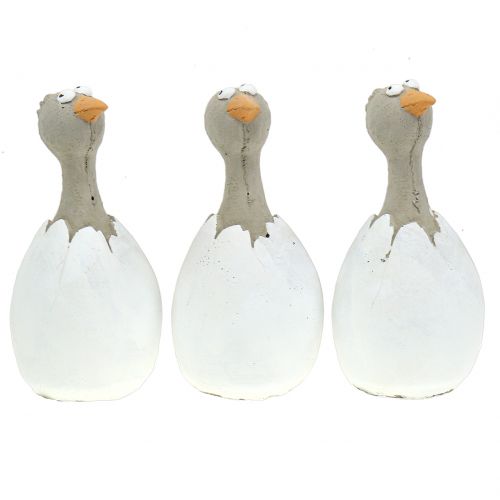 Floristik24 Dekorativ figur kyckling i ägg H16,5cm 3st