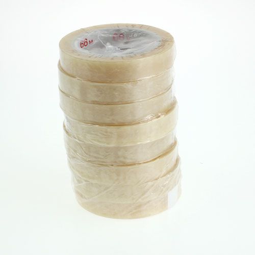 Floristik24 Tejp 12mm x 66m PVC neutral 12 st