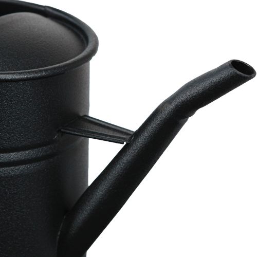 Artikel Liten dekorativ vattenkanna svart metall 30x13x17cm 1,7l