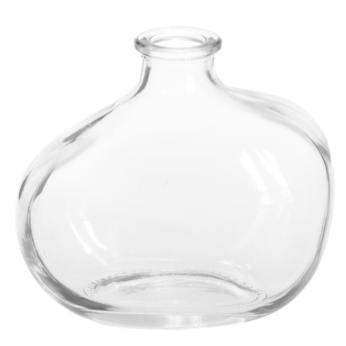 Floristik24 Liten glasvas, modern minivas, klarglas 11×6×10 cm