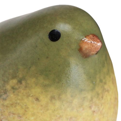 Floristik24 Liten keramisk fågel keramisk dekoration vårgrön 8,5cm 4 st