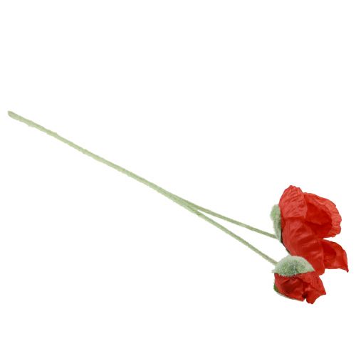 Artikel Konstgjorda blommor vallmoröd 67cm
