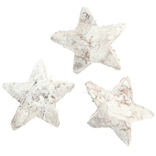 Artikel Coconut Star Dekoration Coconut Stars White Washed 5cm 30 st