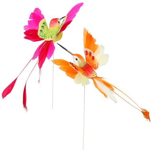 Kolibri på kabeln för att ansluta rosa, orange 17 cm 6st