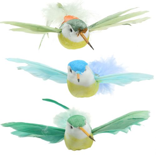 Floristik24 Kolibri sortiment på klippet 17cm 12st