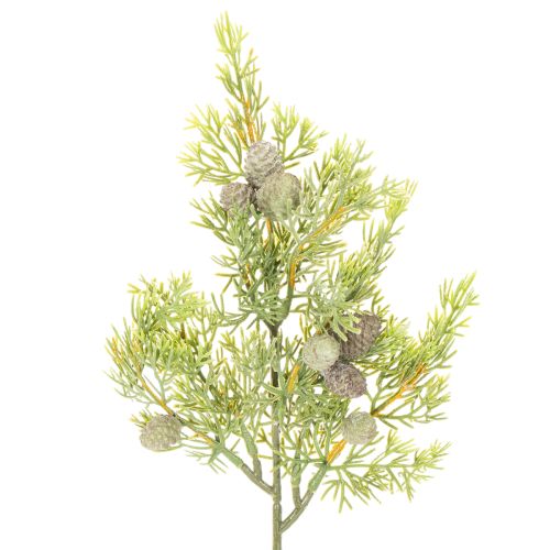 Konstgjord barrgren med kottar som konstgjord bordsdekoration, 39 cm, 4 stycken