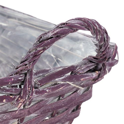 Floristik24 Korg kvadratisk lila 25 cm x 18 cm H10cm