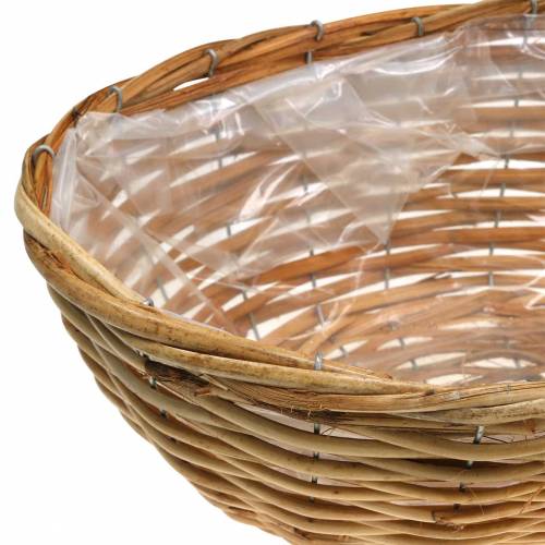 Korgblommkorg x3 oval set med tre storlekar mycket stabil
