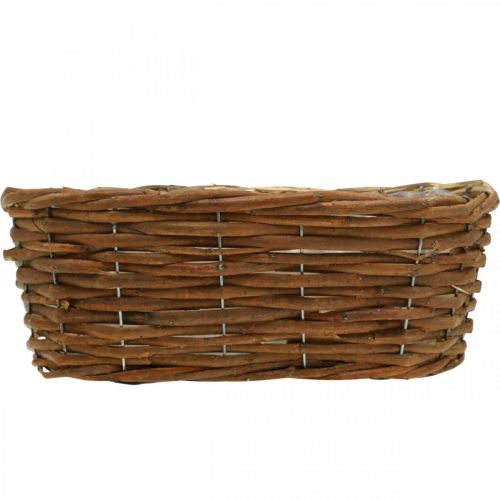 Blomkorg, korg för plantering, naturlig blomsterdekoration L31cm H11,5cm